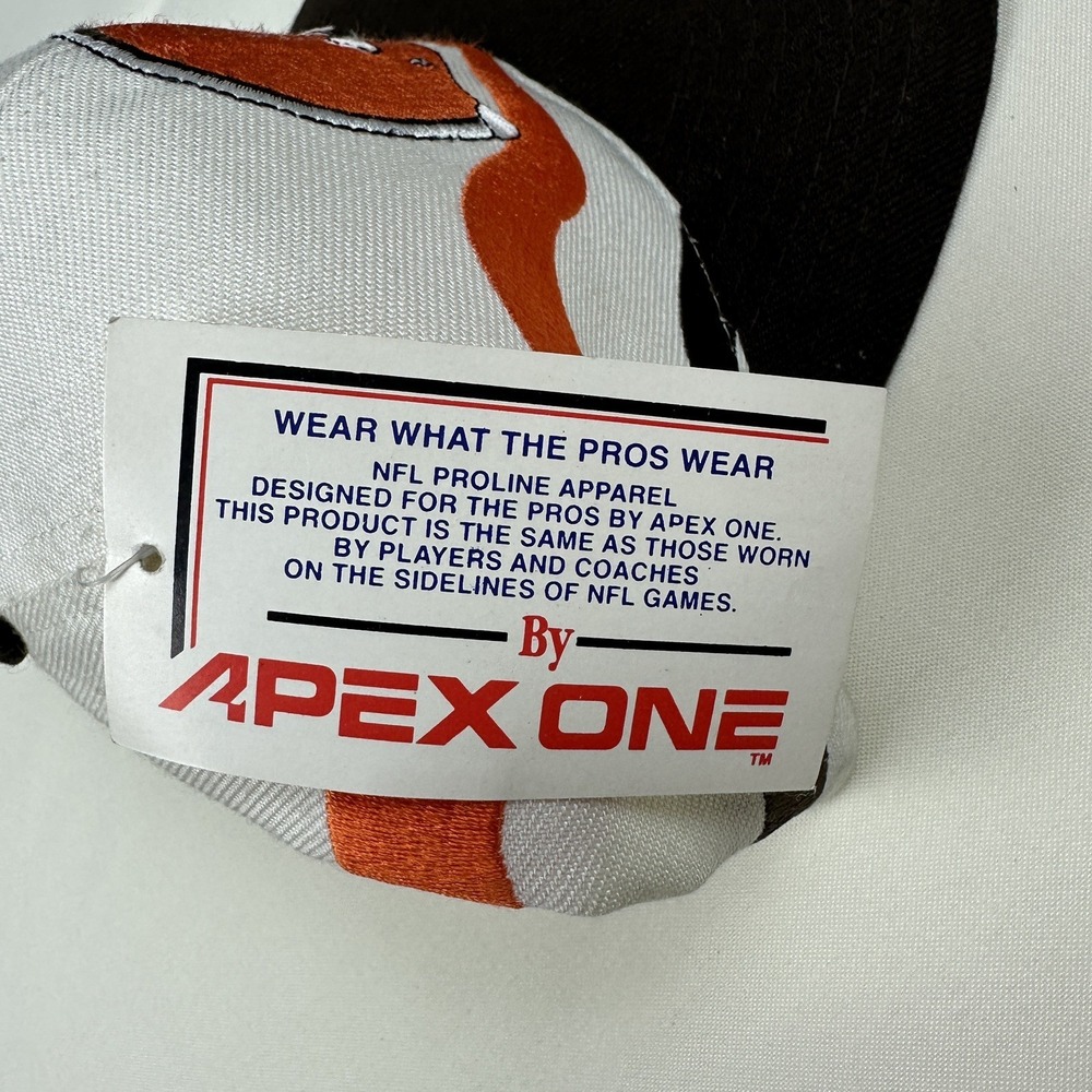 VTG 90s Cleveland Browns Apex One Proline Ribbon Wave NFL Snapback Hat Cap NWT - Picture 3 of 9